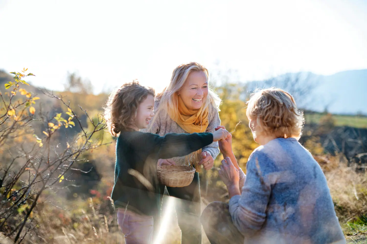 A family enjoying the outdoors